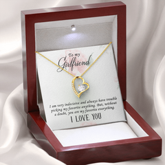To my Girlfriend - My favorite everything - Forever Love Necklace